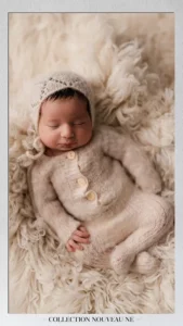 photo d'un bébé endormi pendant un shooting bébé avec Cindy Fernandez photographe